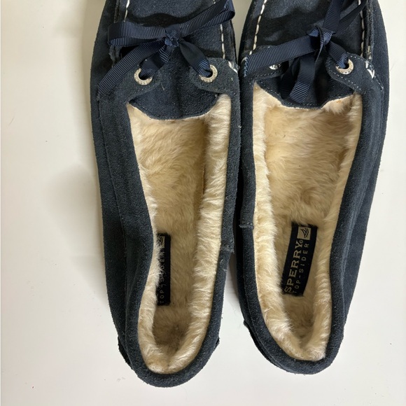 Sperry Slippes Blue Size 8 With Hard Bottom - Picture 6 of 7